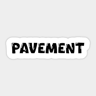 Pavement Sticker